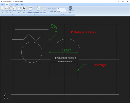 Lightweight 2D drafting application