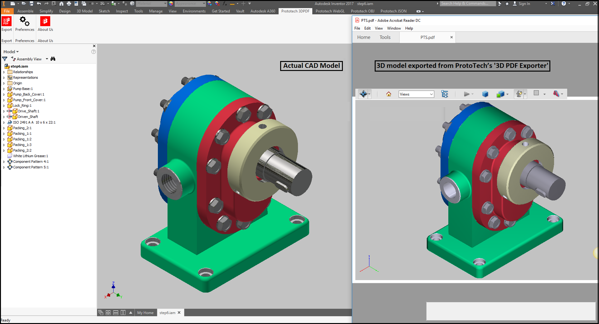ProtoTech s 3D PDF Exporter VS Publish 3D PDF In Inventor Blog