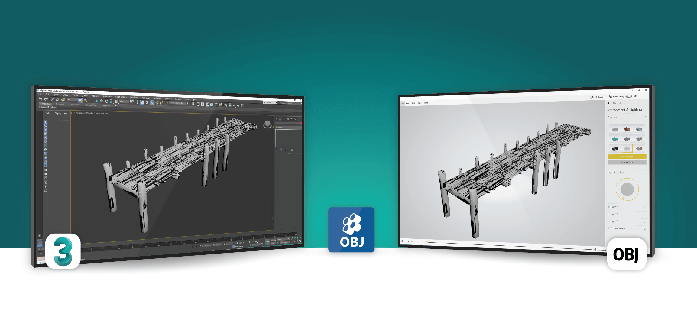 Конвертировать 3ds max в obj