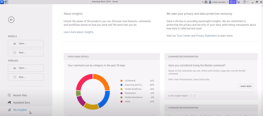 My Insights Panel - Revit Home