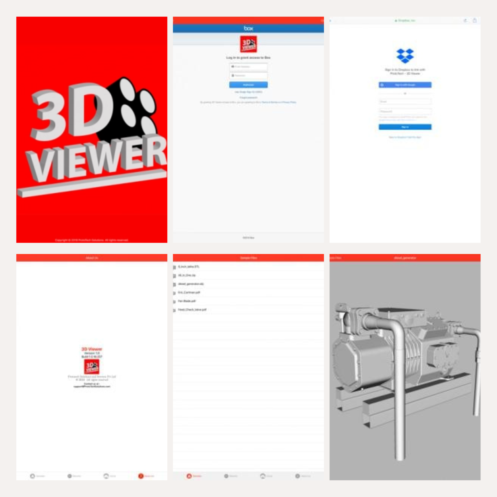 Features of 3D viewer for iOS device
