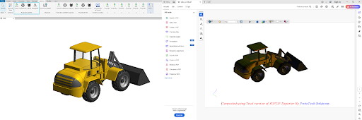 In the image below, we can see the result obtained using the WebGL Exporter from ProtoTech Solutions