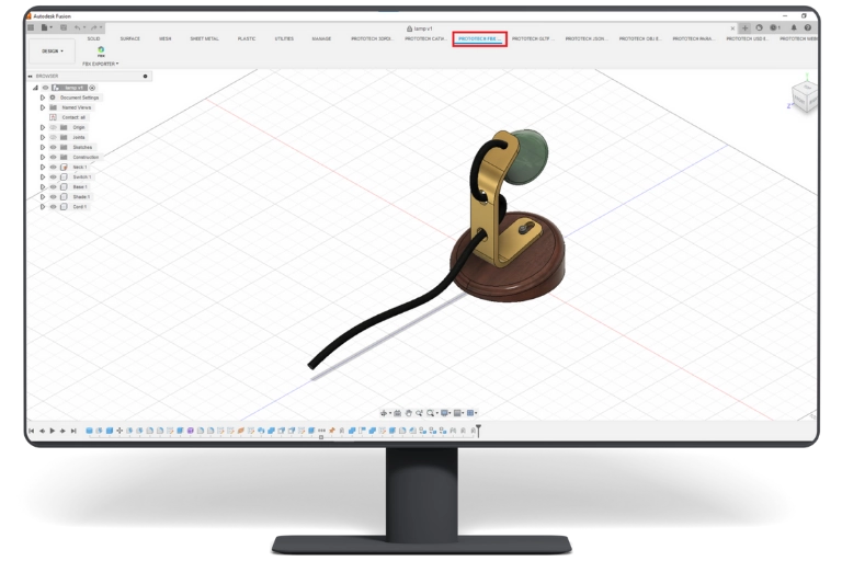 ProtoTech's FBX Exporter for Autodesk Fusion