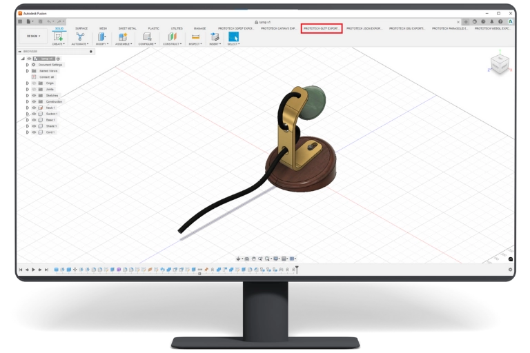 ProtoTech's GLTF Exporter for Autodesk Fusion