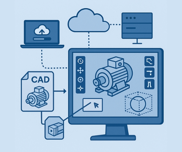 Automated 3D Model Conversion and Visualization Platform for Engineering Workflows