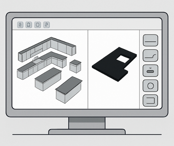 Custom Countertop Design Software for Lab-Grade Epoxy Surfaces