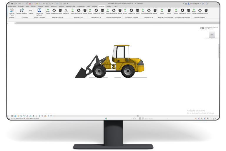ProtoTech's WebGL Exporter for Autodesk Revit