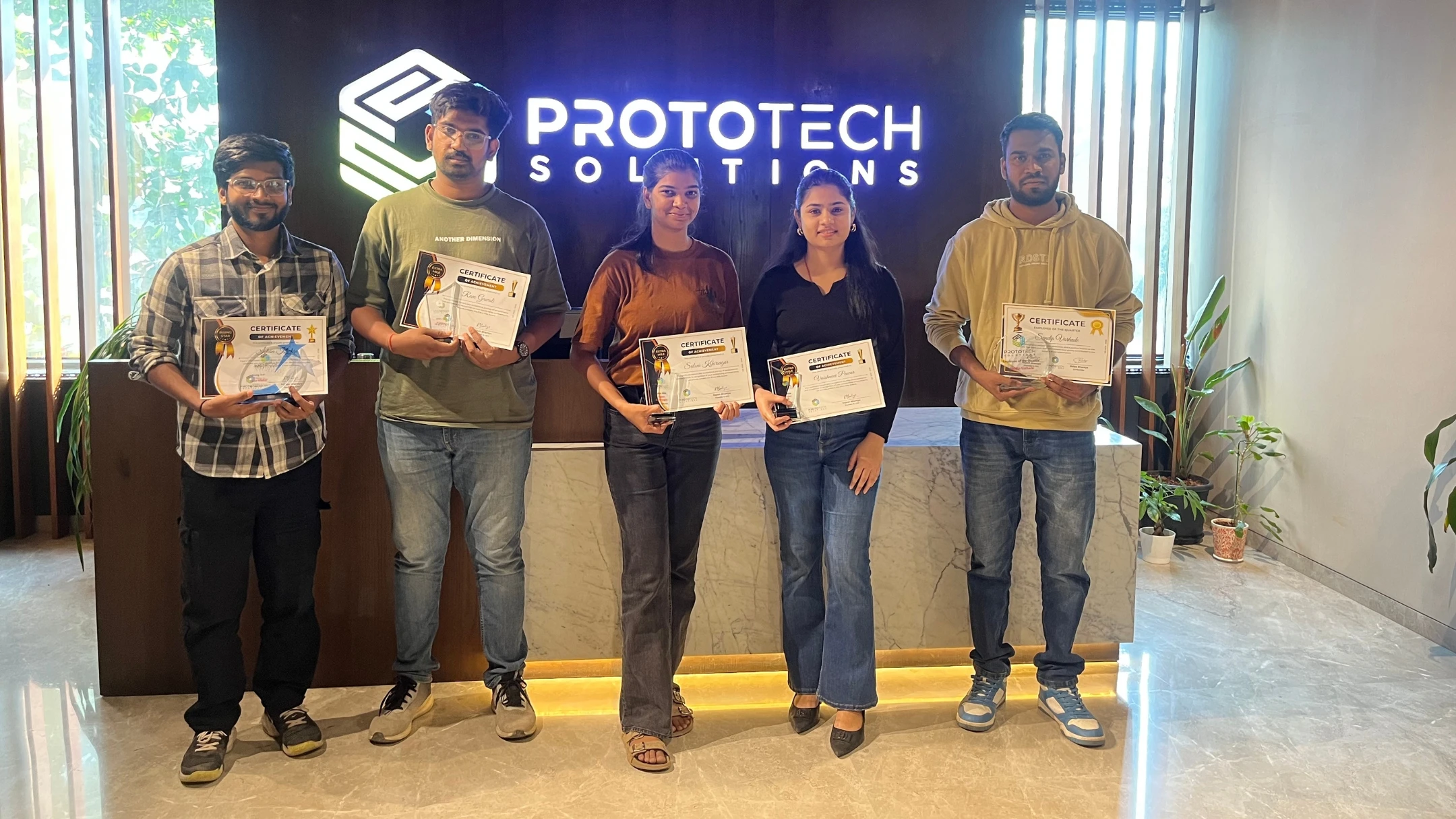 ProtoTech Employee Quarterly Awards 2025 – Q3