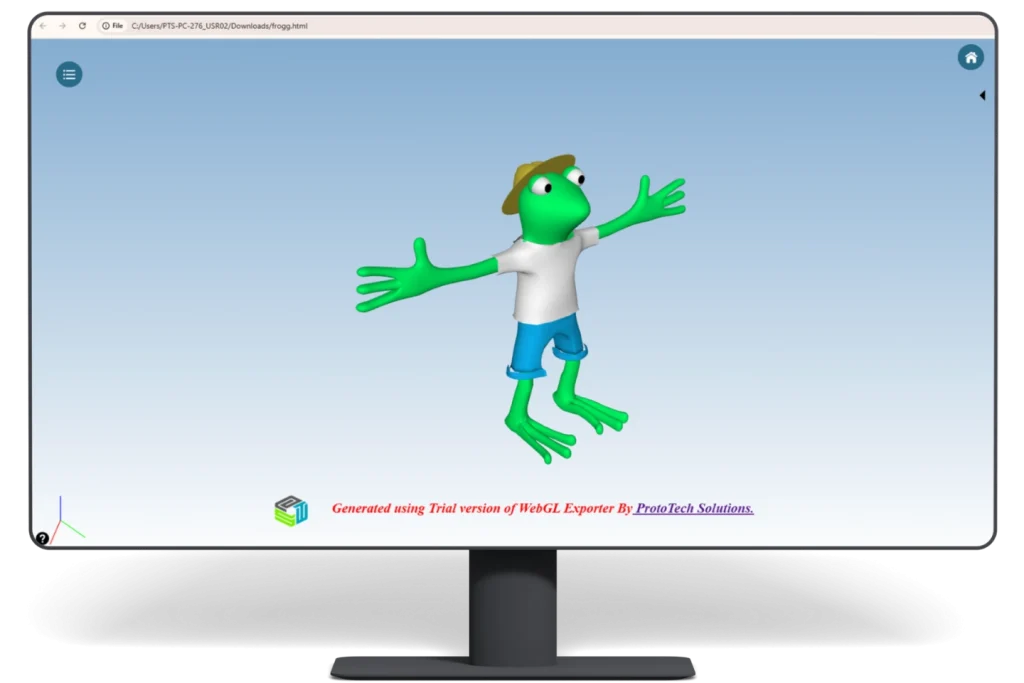PTS Output WebGL Exporter for Autodesk Maya Software - Free Trial Available