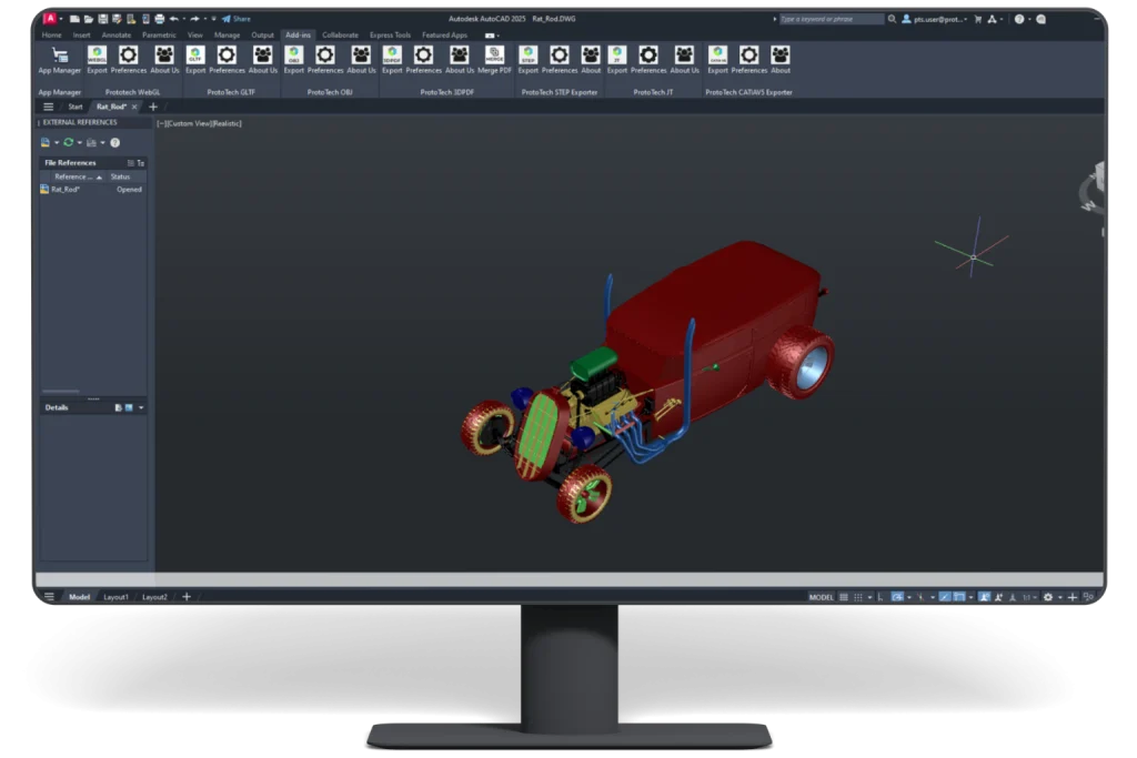ProtoTech's WebGL Exporter for Autodesk AutoCAD - Get Free Trial