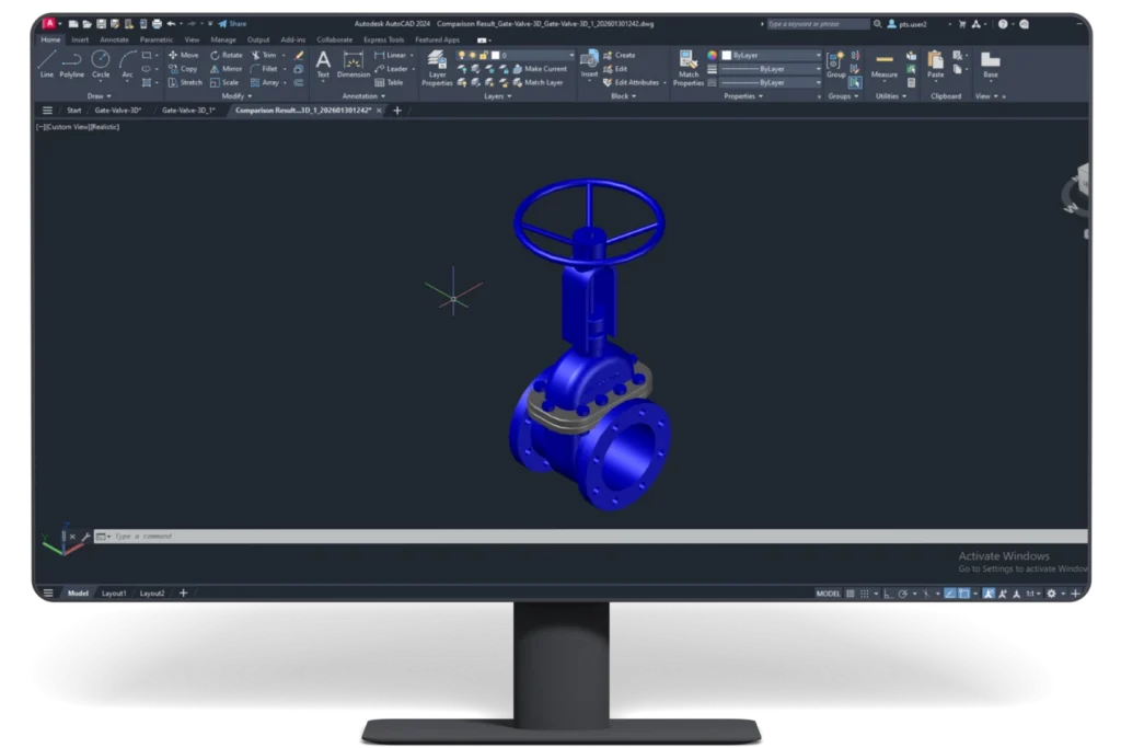 PTS Output DWG _ DXF Compare for Autodesk AutoCAD Software - Free Trial Available