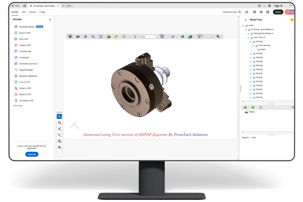ProtoTech's 3D PDF Importer for SketchUp - Get a Free Trial