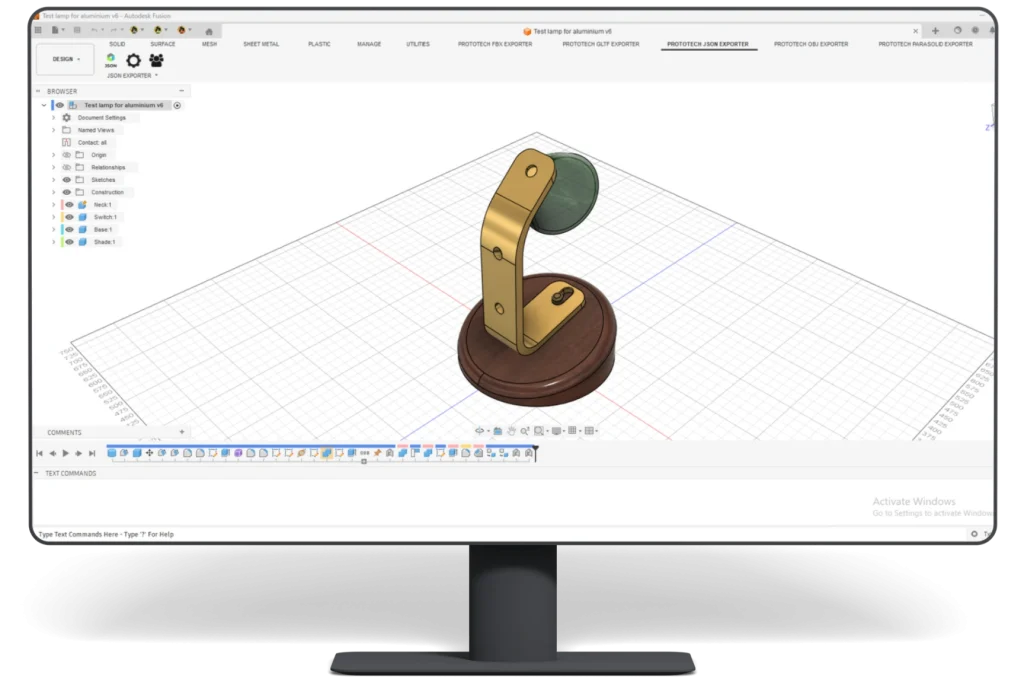ProtoTech's JSON Exporter for Autodesk Fusion - Get a Free Trial