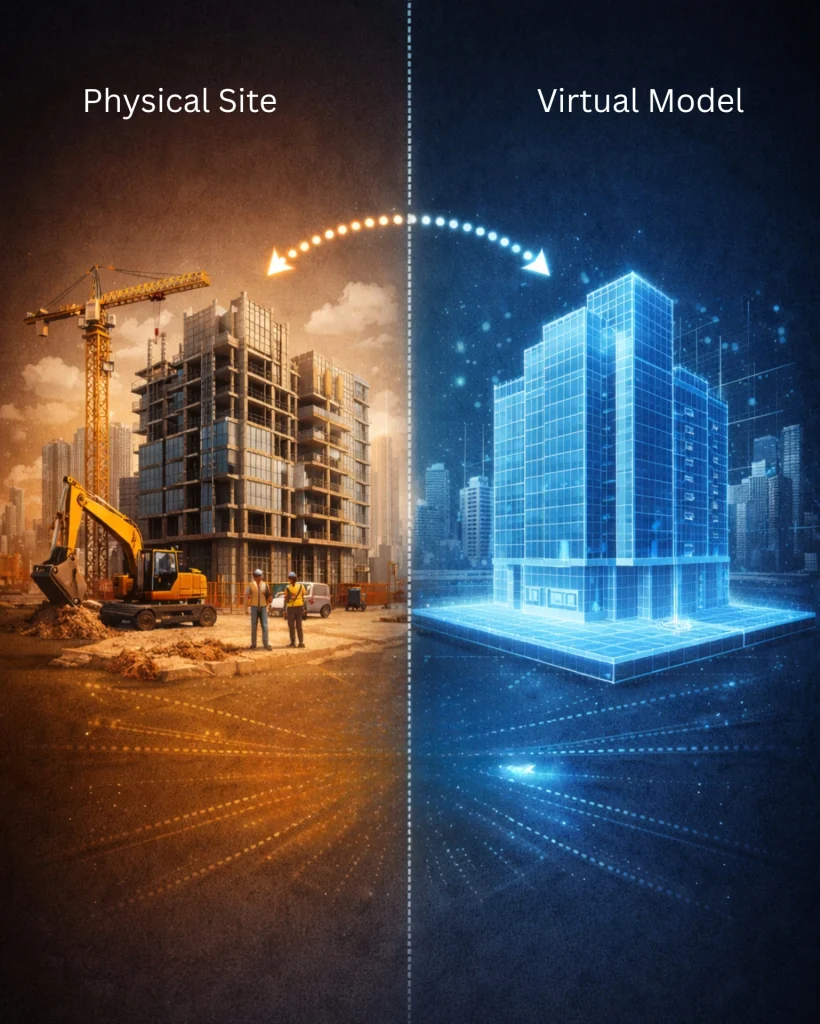 AI powered digital twin development services for construction companies