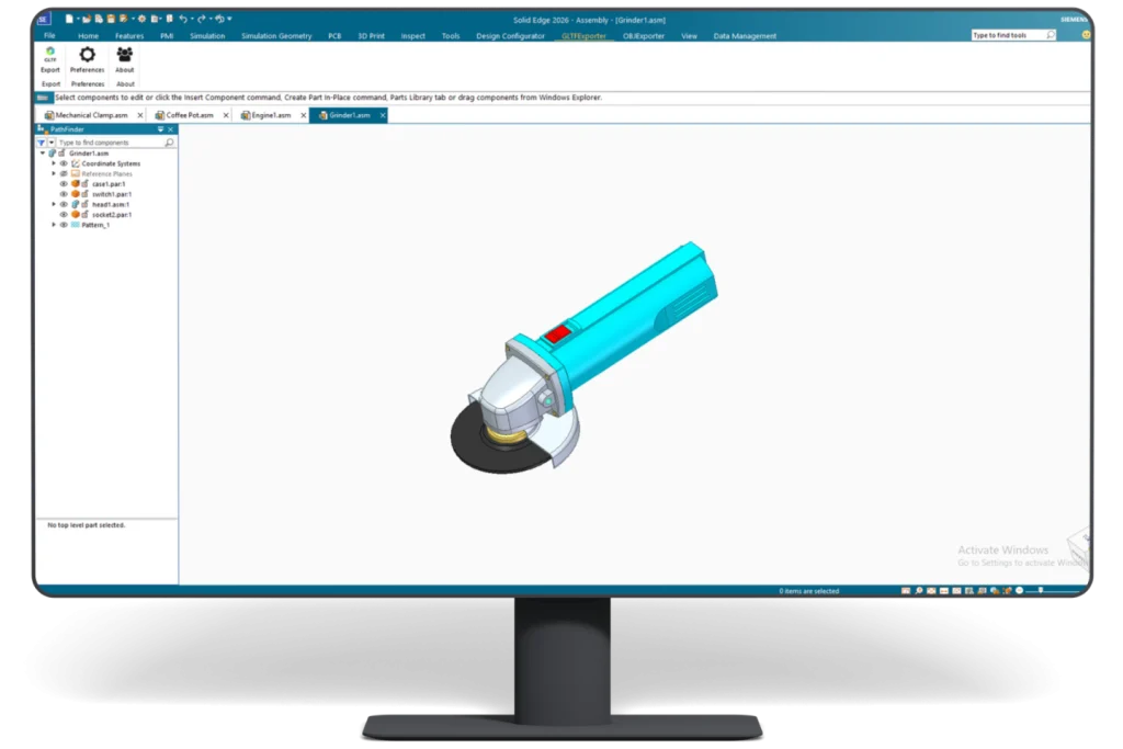 ProtoTech Input: OBJ Exporter for Solid Edge