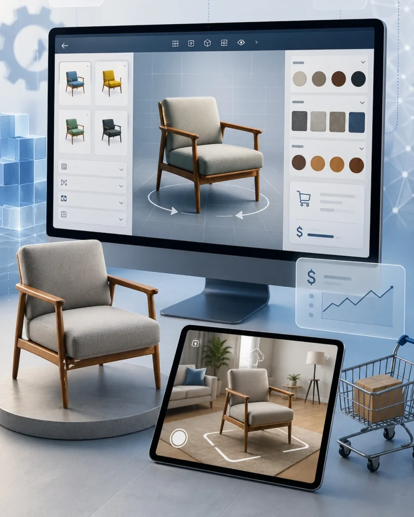 Best 3D product configurator software interface for customizing products online
