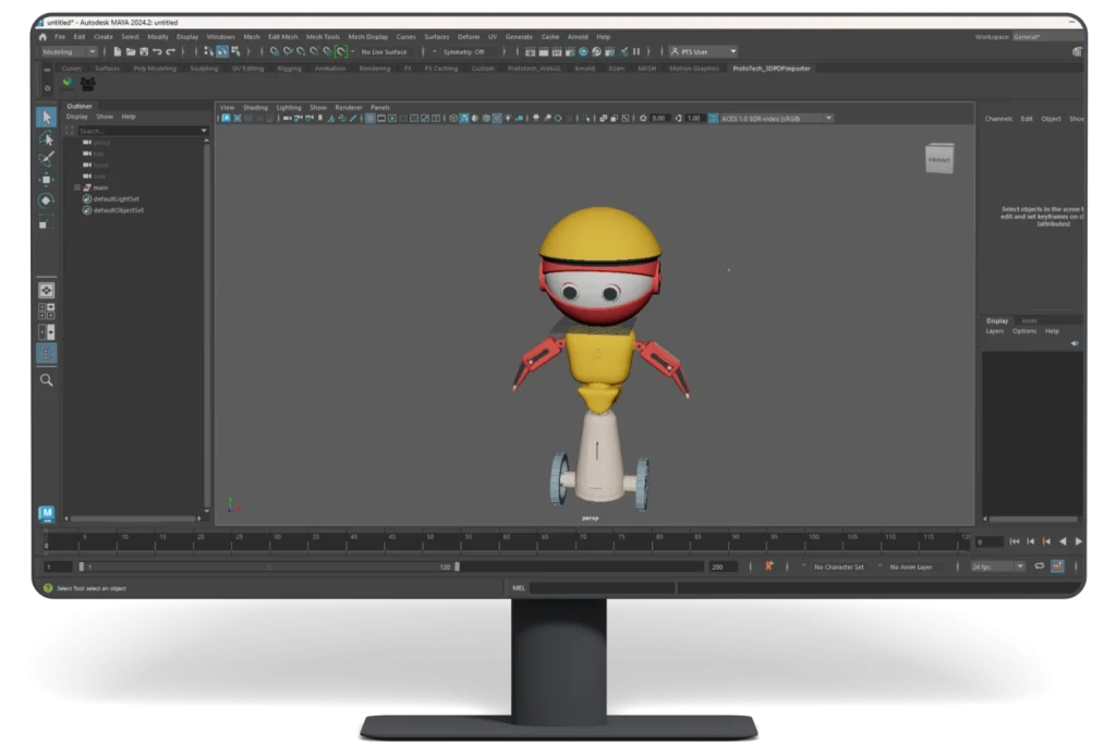 Import 3D PDF Files into Autodesk Maya