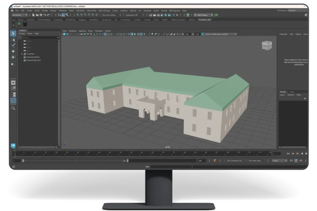 Import SKP Files Directly to Maya Software