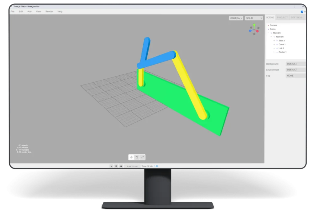 How to export JSON file from Autodesk Inventor