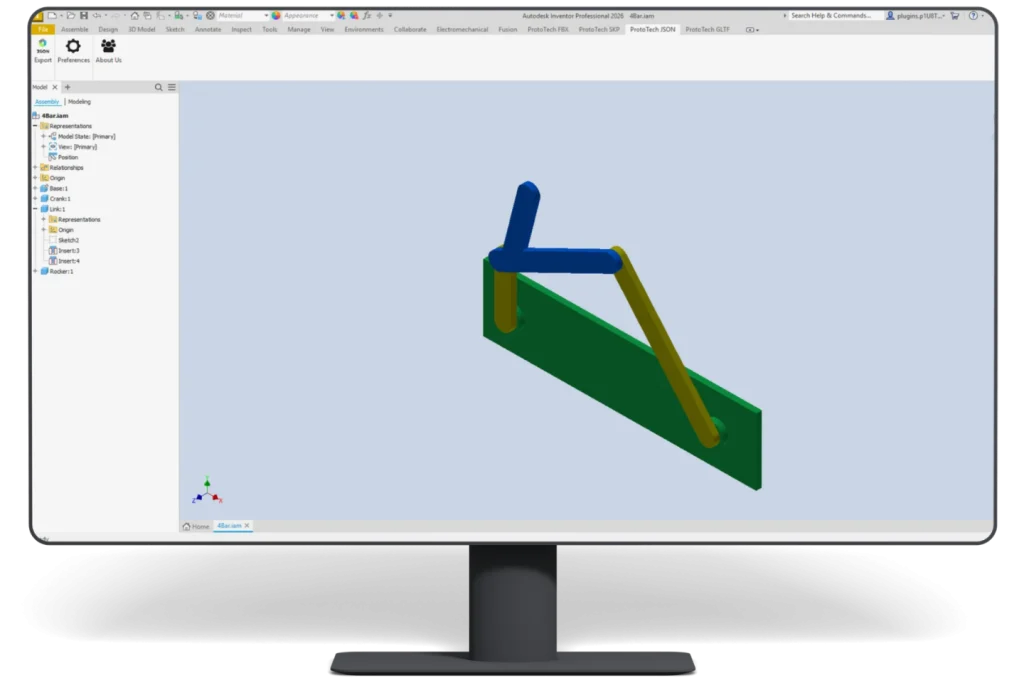 JSON Exporter for Plugin for Autodesk Inventor